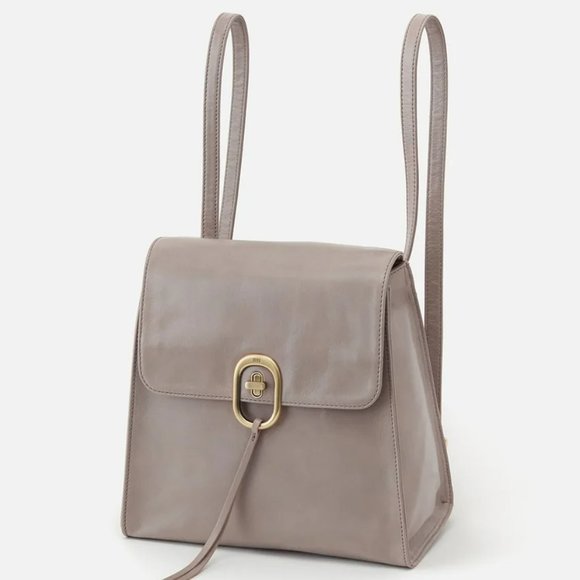 NWT New Hobo Appeal Convertible Backpack Purse Driftwood Leather Retired Rare main image 6